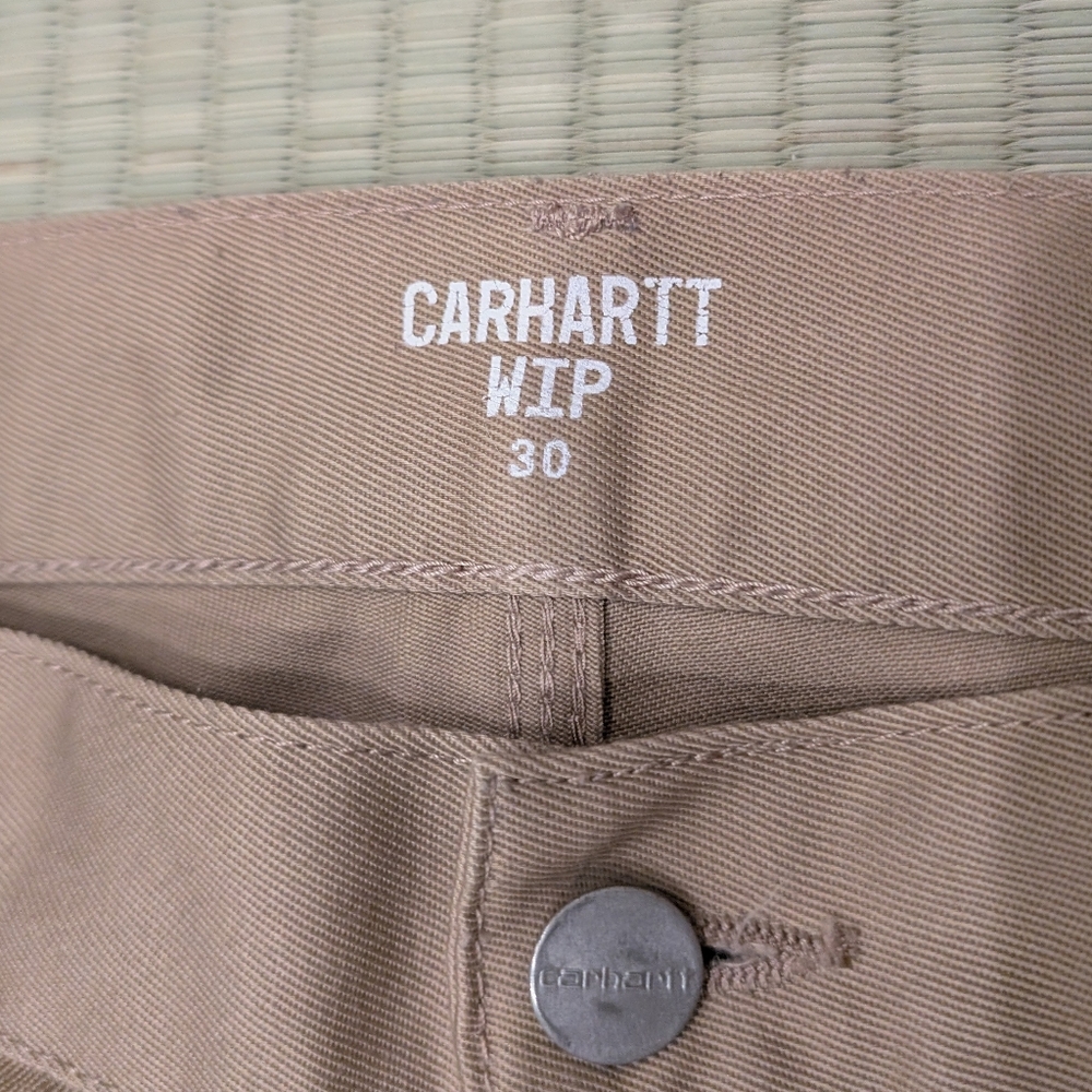 Carhartt WIP Work in Progress Abbott Pants Beige Men's Size 30 Made in Tunisia - Picture 4 of 6